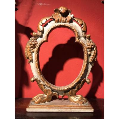 An 18th Century Lacquered Wood Frame. Central Italy