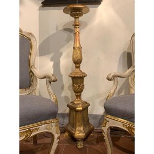 Tuscan Golden Candlestick, Second Half Of The Eighteenth Century