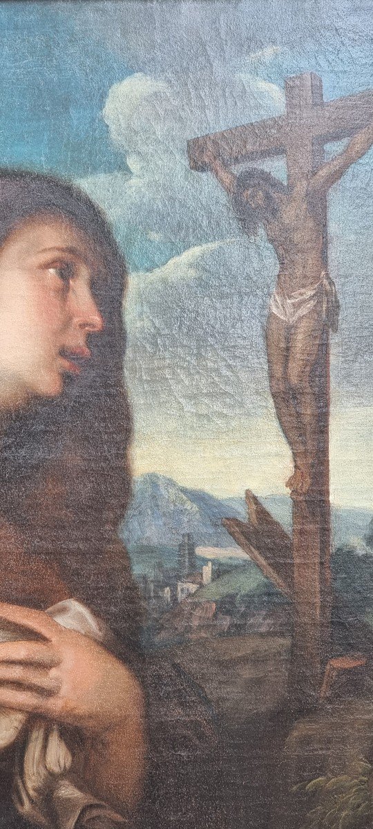 Maddalena, Oil On Canvas, 17th Century-photo-2