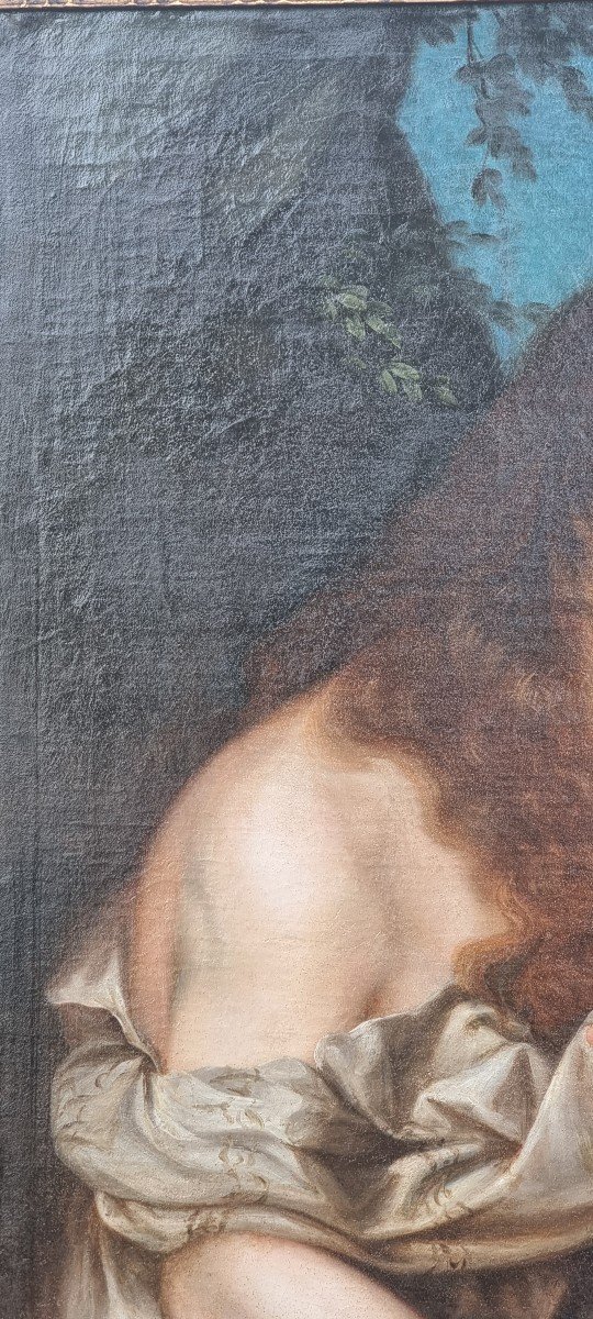 Maddalena, Oil On Canvas, 17th Century-photo-3
