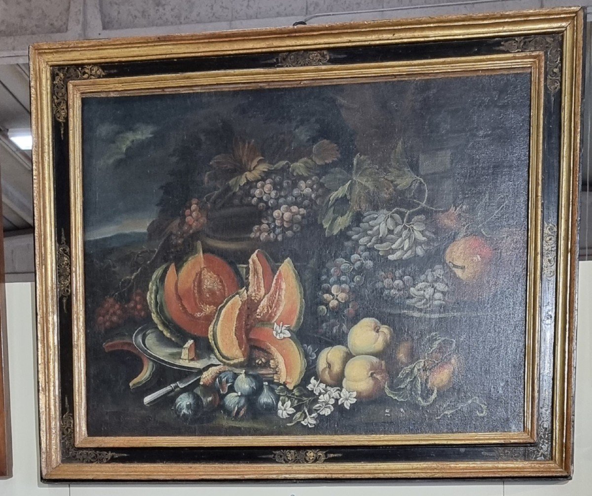 Nature Morte, Huile Sur Toile, XVIIe Siècle-photo-2