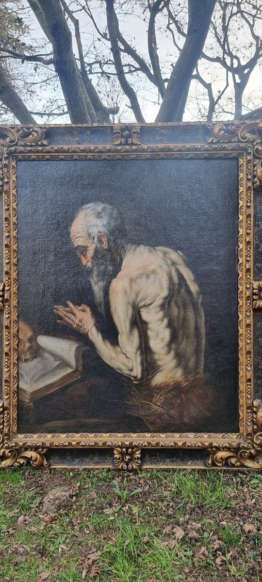 Saint Jerome, Oil On Canvas, 17th Century