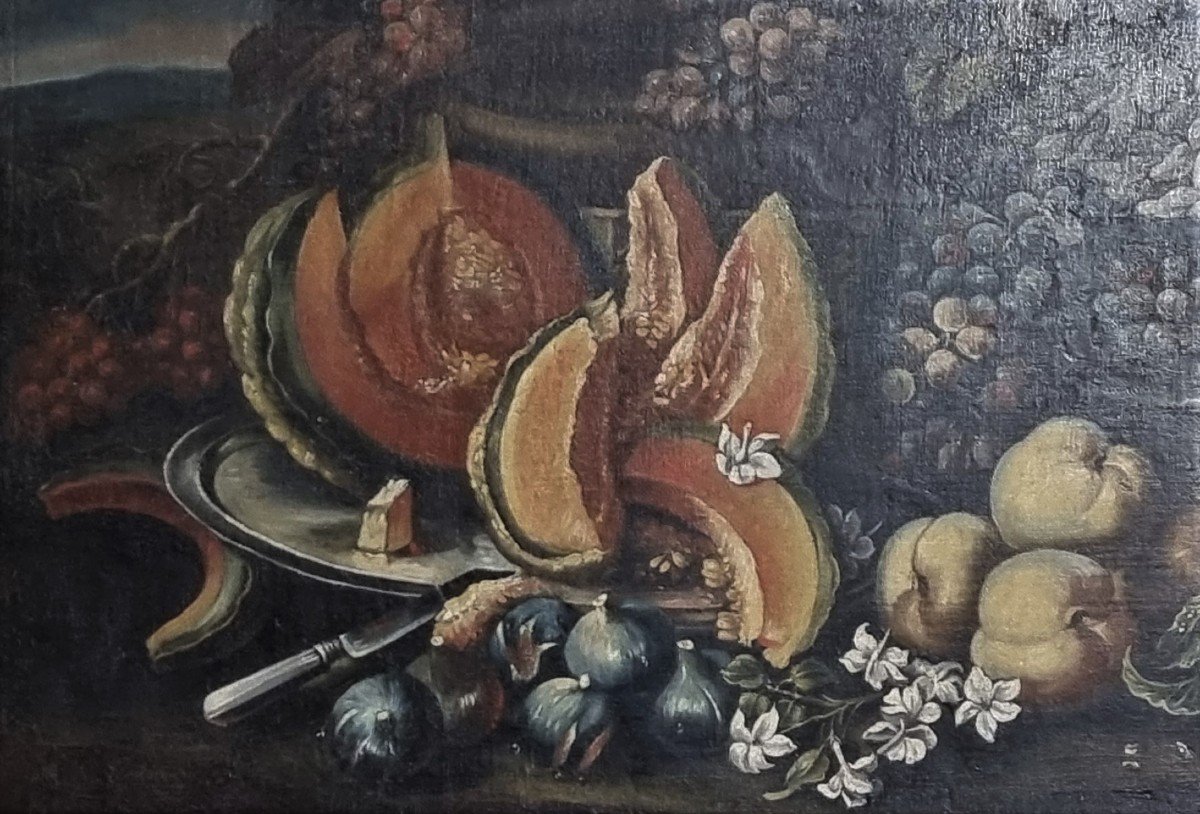 Nature Morte, Huile Sur Toile, XVIIe Siècle-photo-4
