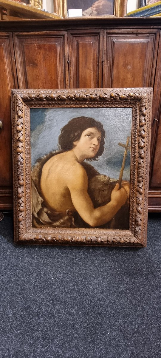 Saint Jean, Huile Sur Toile, XVIIe Siècle-photo-4