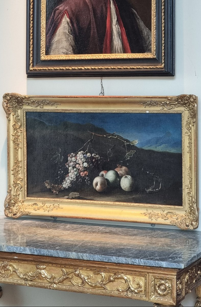 Nature Morte, Huile Sur Toile, XVIIIe Siècle-photo-4