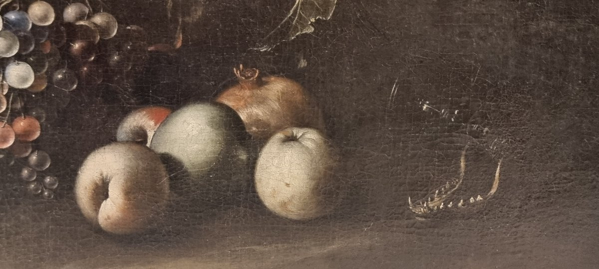 Nature Morte, Huile Sur Toile, XVIIIe Siècle-photo-3