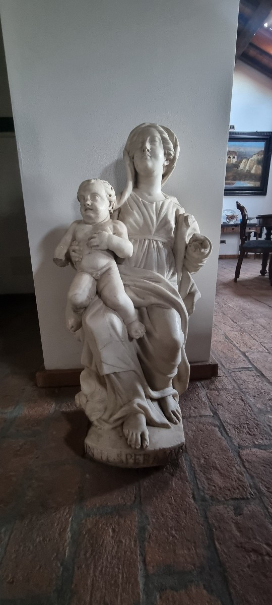 Sculpture En Marbre De Carrare, XVIIIe Siècle