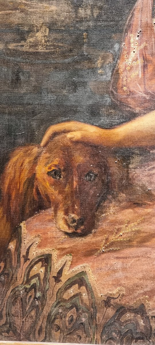 Female Portrait, Oil On Canvas, 1900s-photo-1