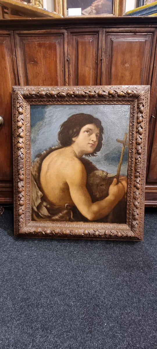Saint John, Oil On Canvas, 17th Century-photo-1