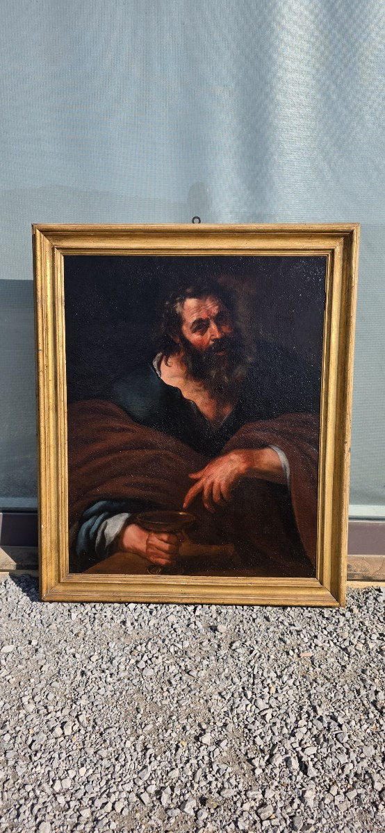 Philosophe, Huile sur toile, Époque '600