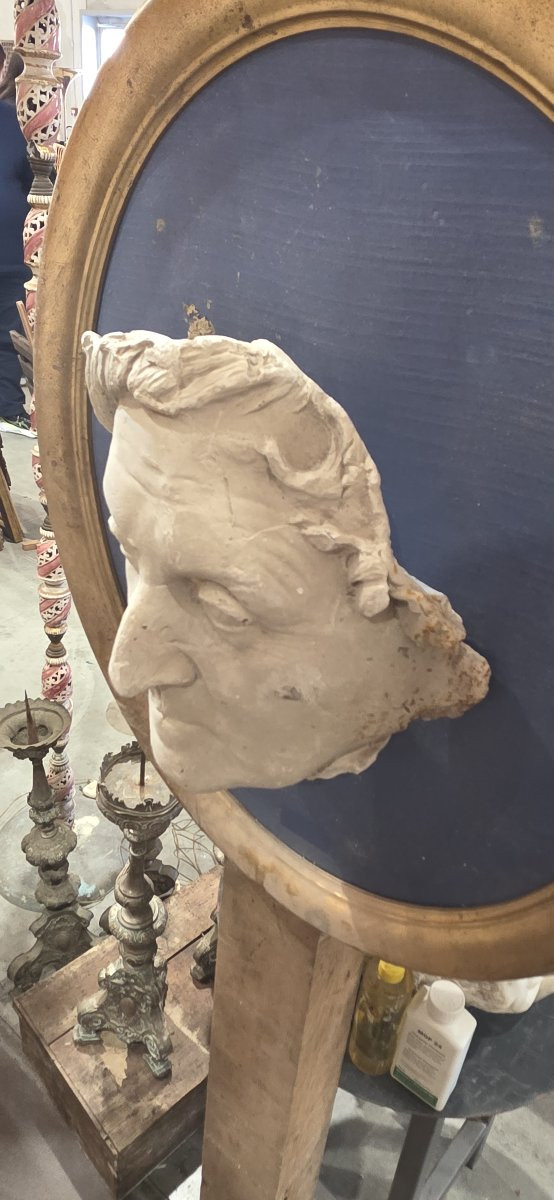 Plaster Face Depicting Gioacchino Rossini-photo-1