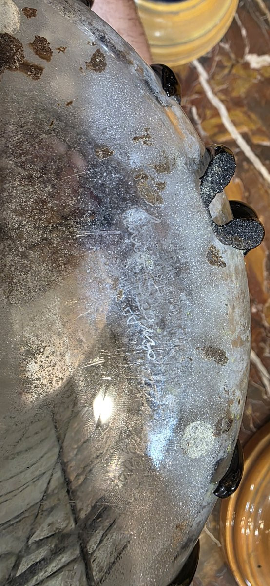 Murano Glass Vase, Signed-photo-1