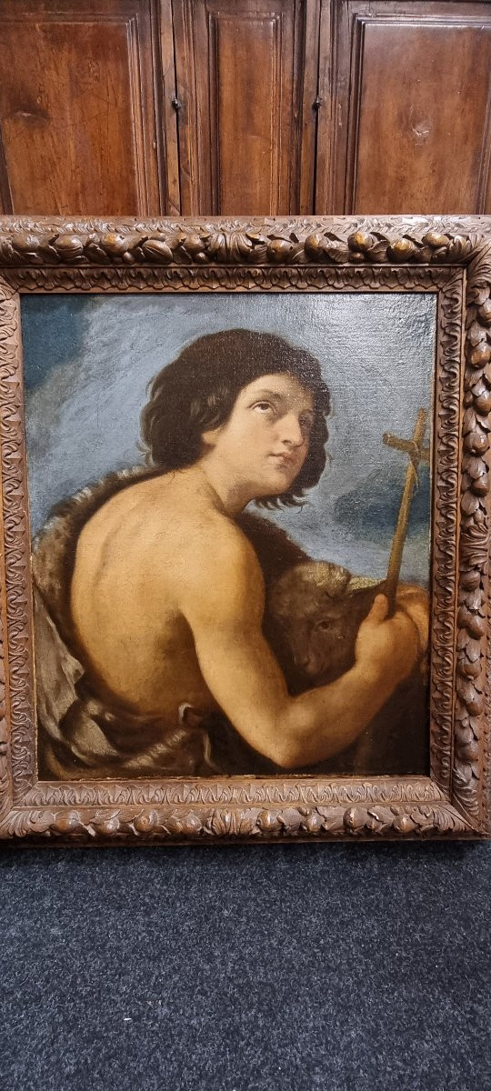 Saint John, Oil On Canvas, 17th Century-photo-2