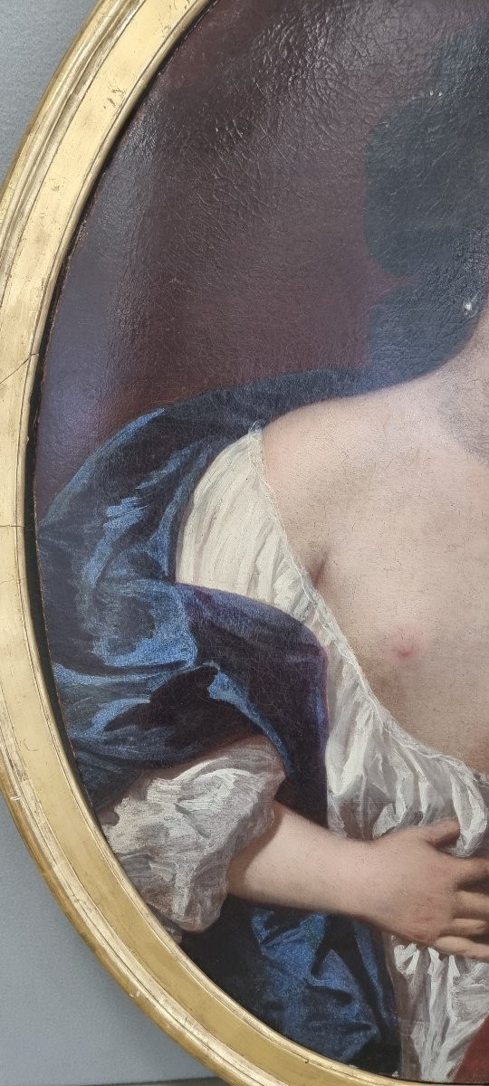 Nude Woman, Oil On Canvas, 17th Century-photo-3