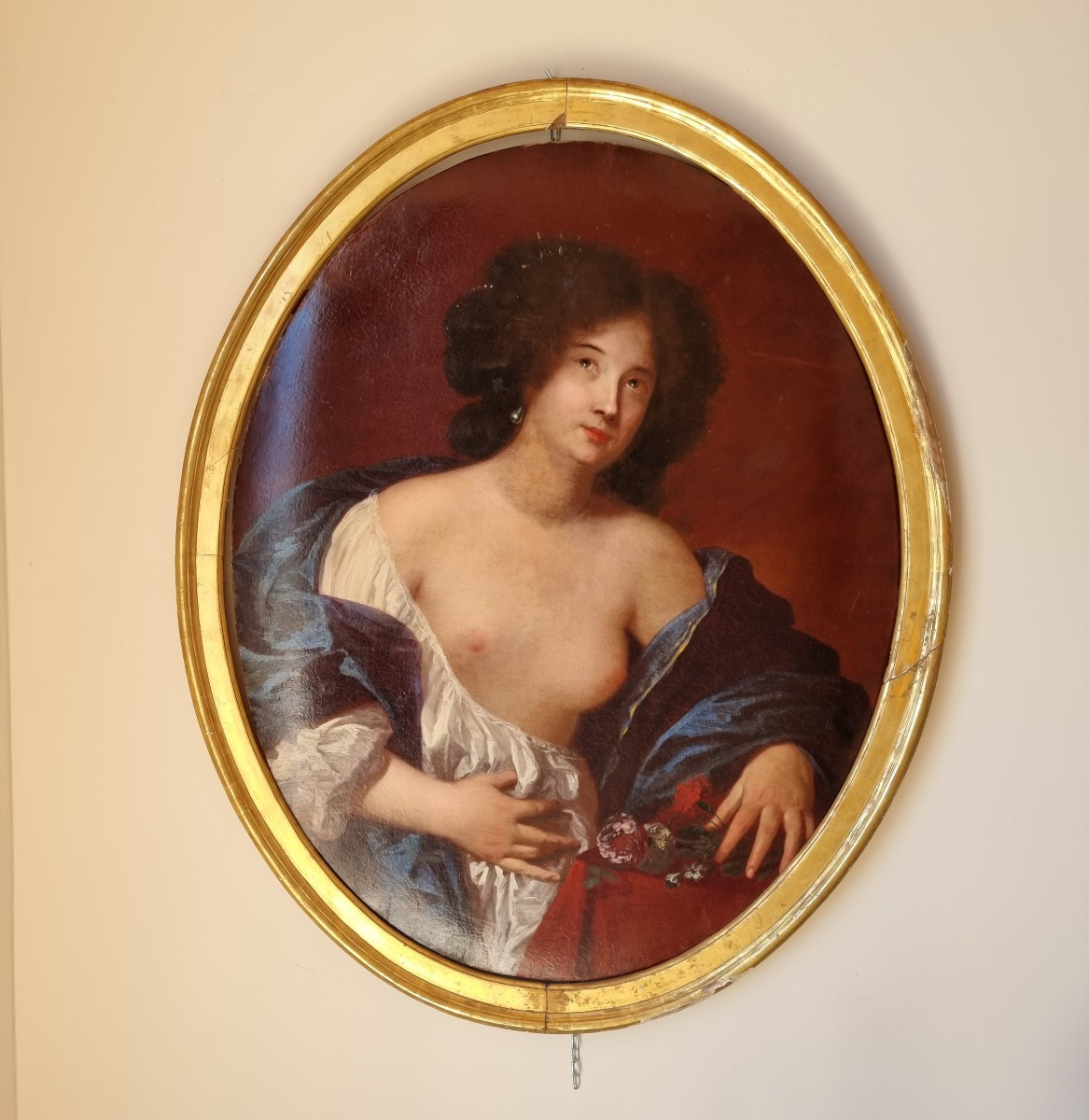 Nude Woman, Oil On Canvas, 17th Century