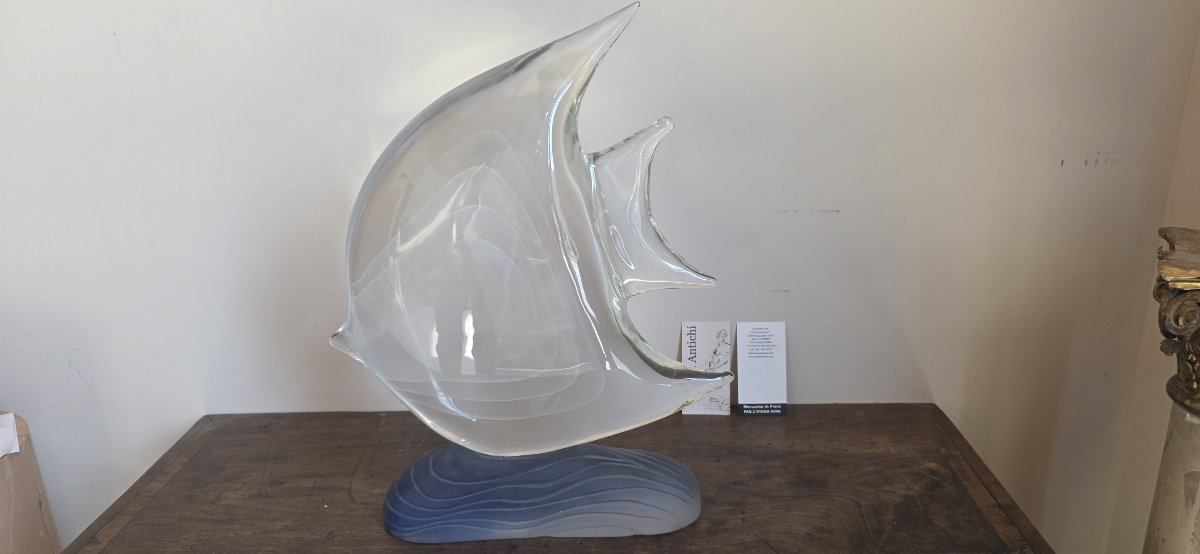 Verre de Murano en forme de poisson-photo-2