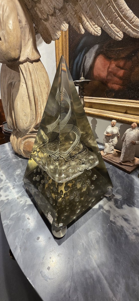 Murano Glass Pyramid-photo-4