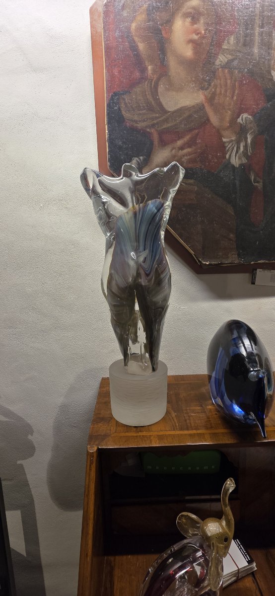 Buste important en verre de Murano-photo-3