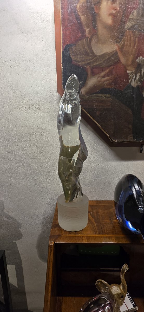 Buste important en verre de Murano-photo-4