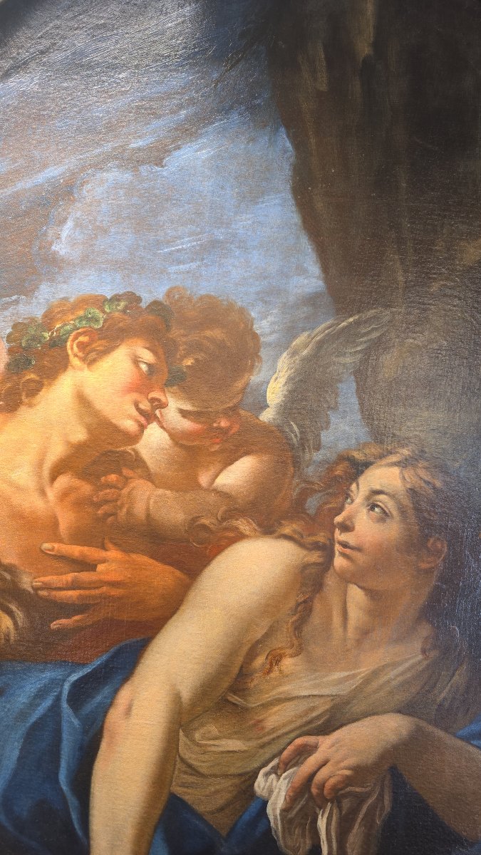 Mythological Scene, Oil On Canvas, 18th Century-photo-2