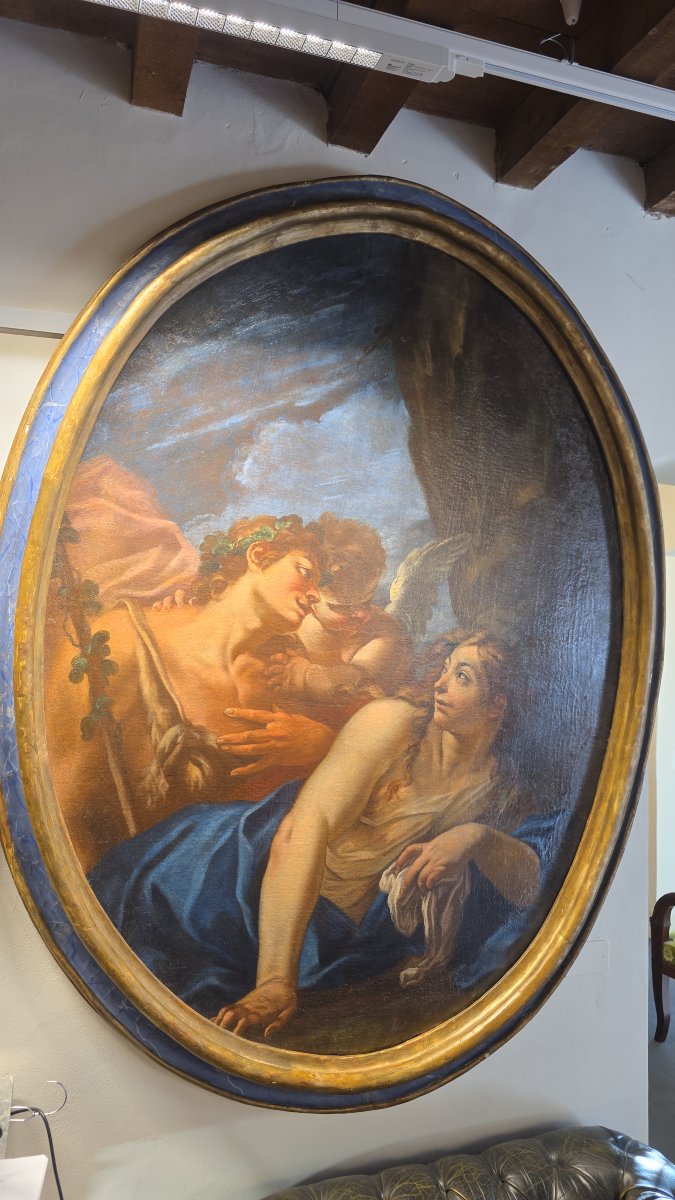 Mythological Scene, Oil On Canvas, 18th Century-photo-3
