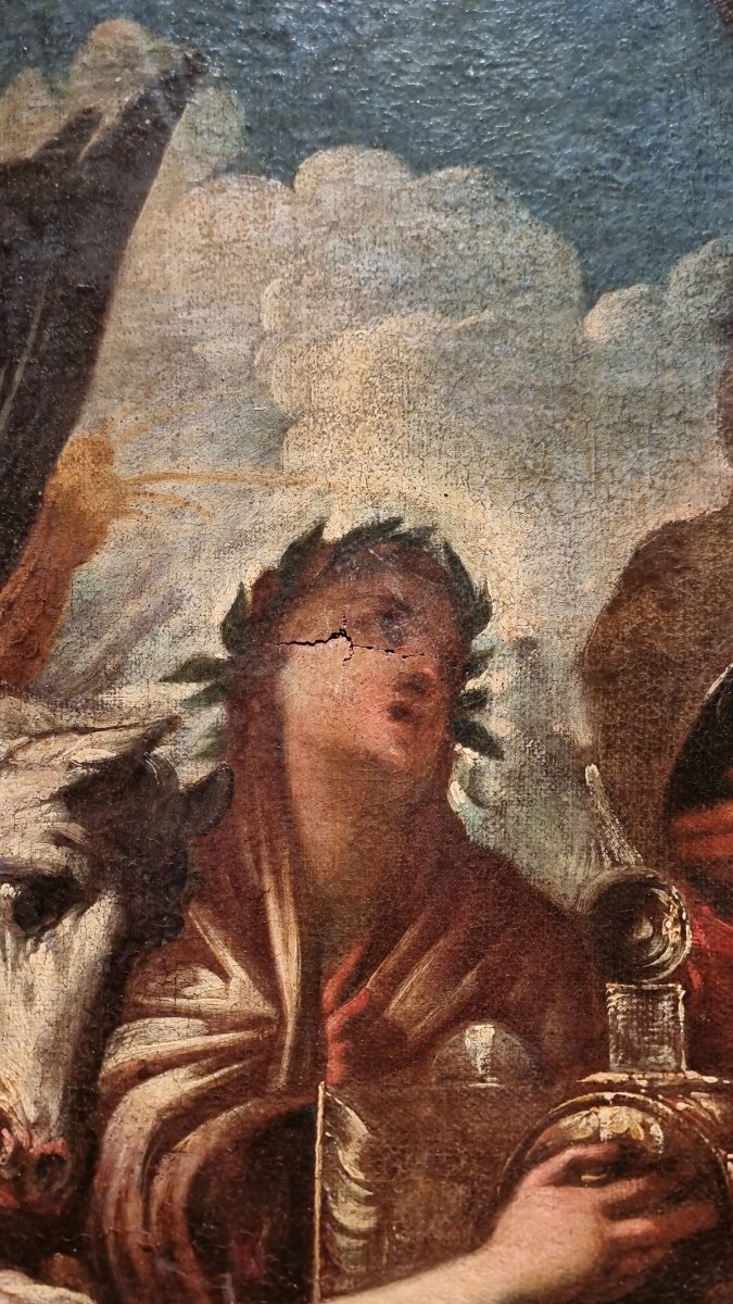 Le Sacrifice De Minerve, XVIIe Siècle, Francesco Maffei-photo-4