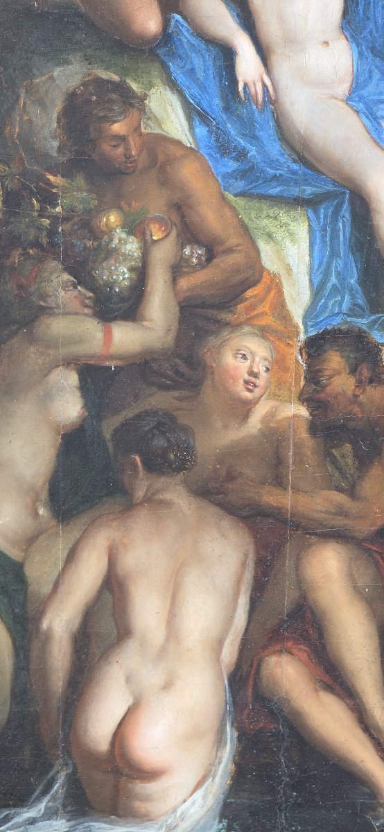 Le Triomphe de Galatée, huile sur panneau, fin du XVIe siècle-photo-5