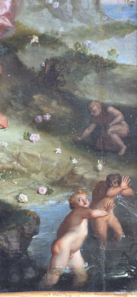 Le Triomphe de Galatée, huile sur panneau, fin du XVIe siècle-photo-6