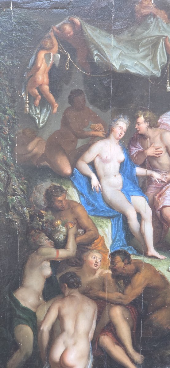 Le Triomphe de Galatée, huile sur panneau, fin du XVIe siècle-photo-7