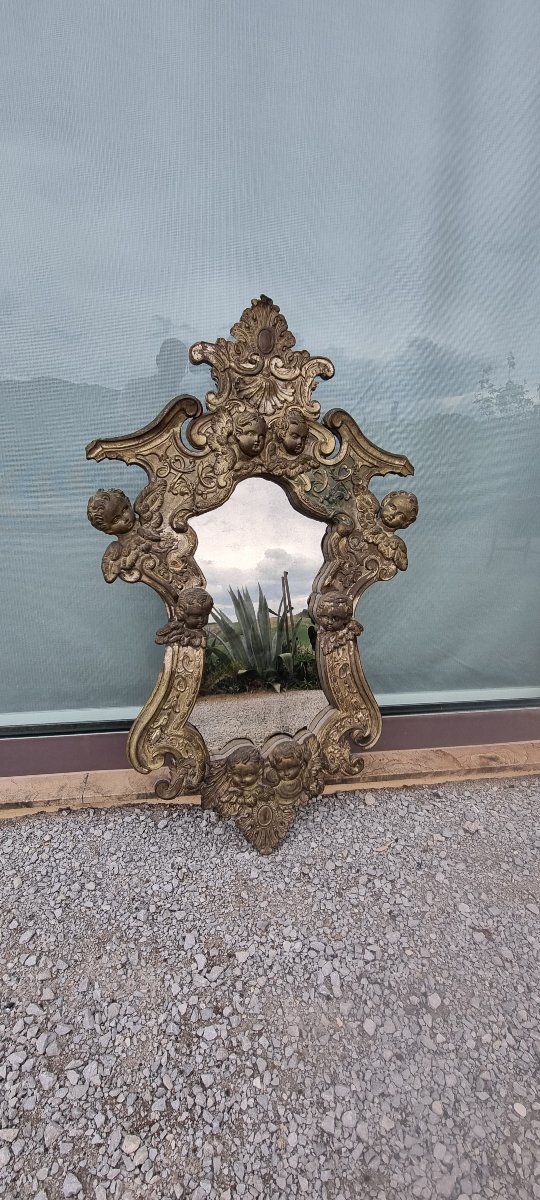 Silver-plated Mirror, 18th Century