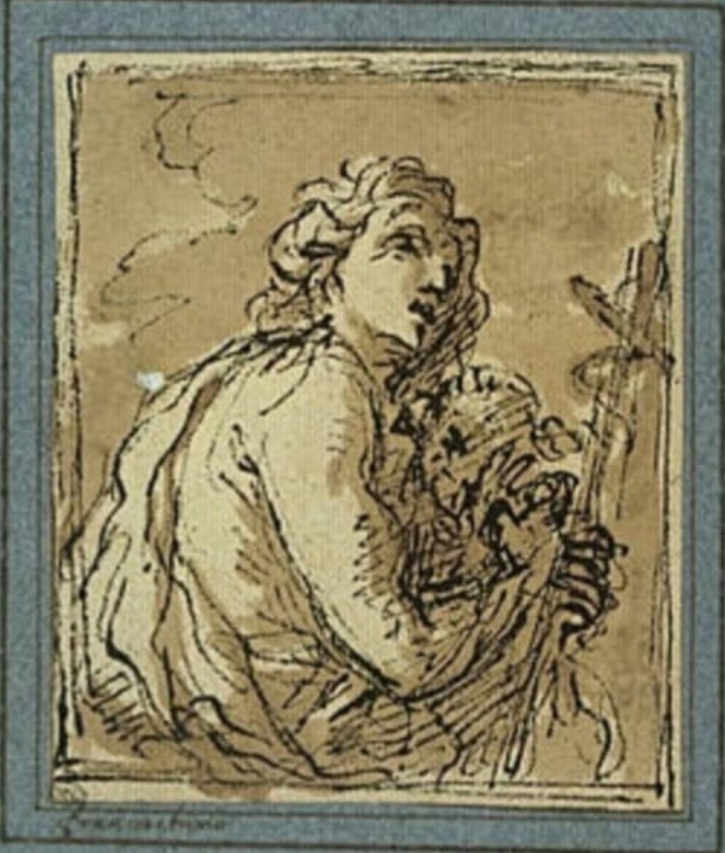 St. John, Oil On Canvas, 17th Century-photo-2