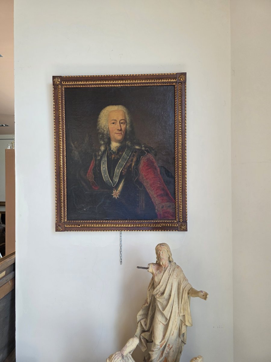 Portrait du landgrave Ernst Ludwig de Hesse,Huile sur toile, XVIIIe siècle