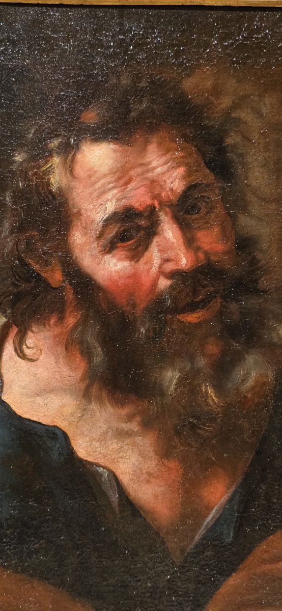 Philosophe, Huile sur toile, Époque '600-photo-2
