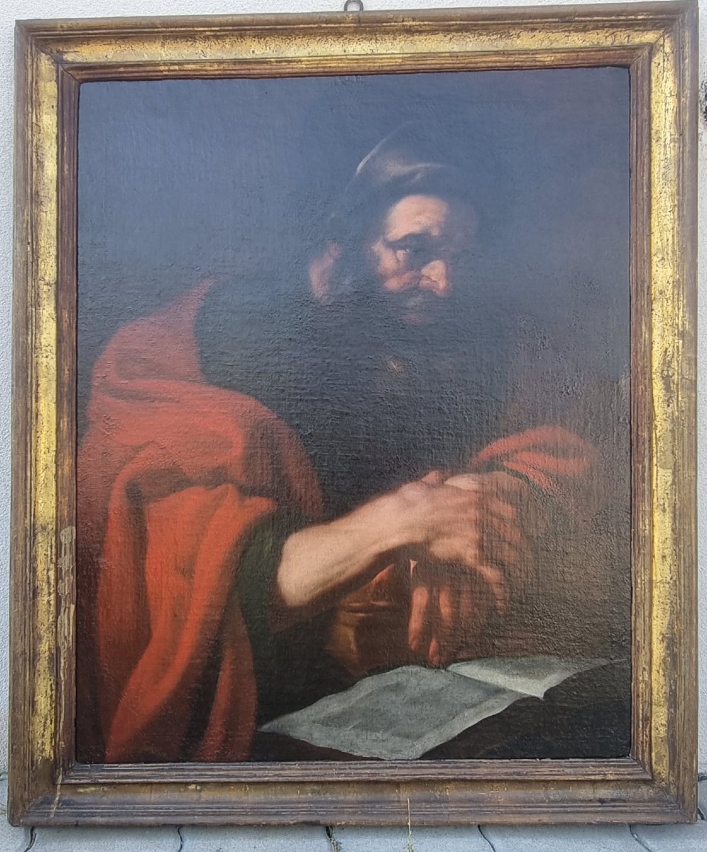 Portrait d'un philosophe, Huile sur toile, XVIIe siècle-photo-3