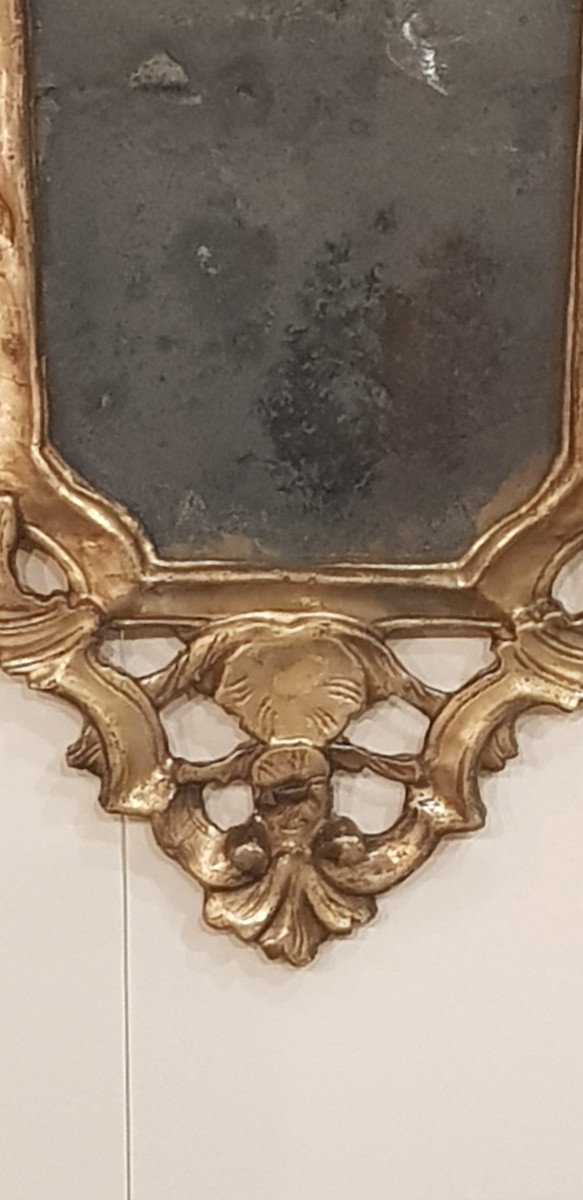 Louis XIV Period Mirror With La Feuille d'Or-photo-3