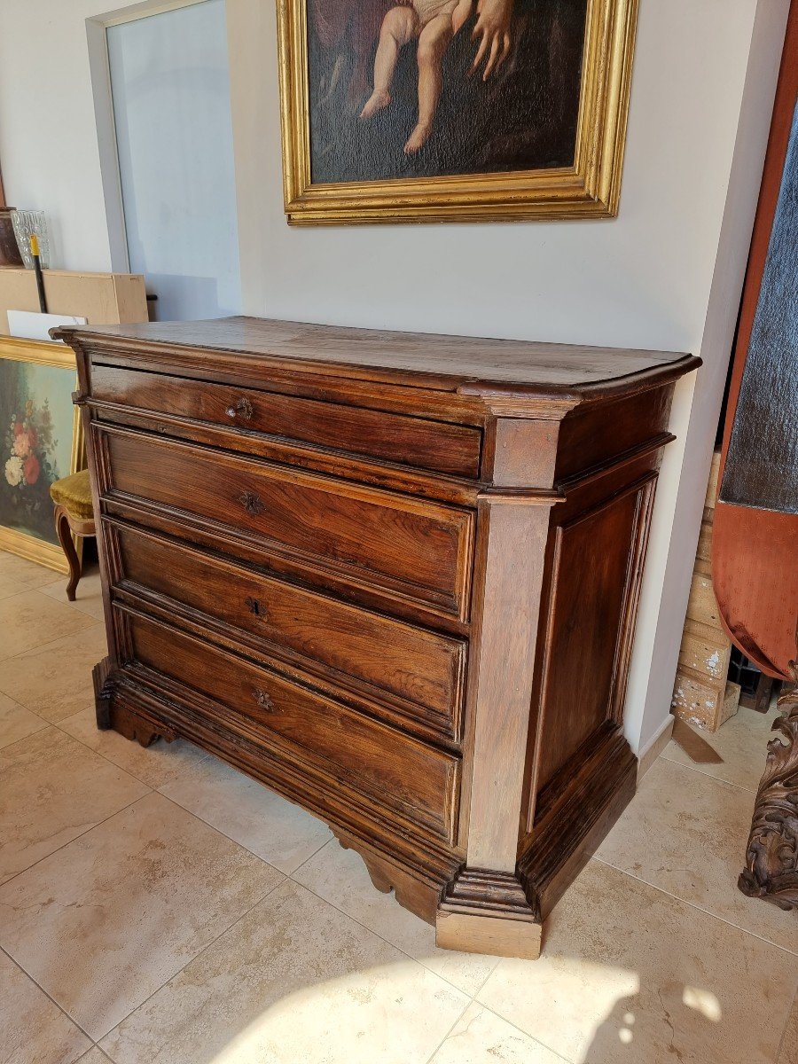 Louis XIV Chest Of Drawers In Walnut-photo-2