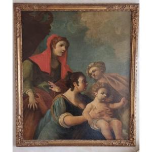 La Découverte De Moïse, Huile Sur Toile, XVIIIe Siècle