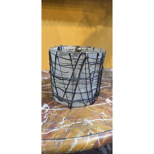 Vase en verre de Murano, signé