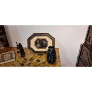 Alessandro Turchi, The Annunciation, Oil On Slate, 1500s