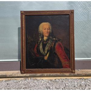 Portrait du landgrave Ernst Ludwig de Hesse,Huile sur toile, XVIIIe siècle