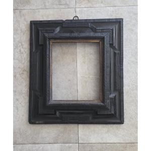 17th-century Guilloché Frame, Ebonized And Gilded