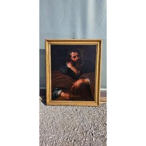 Philosopher, Oil On Canvas, 17th Century