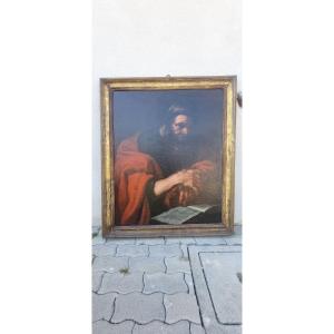 Philosopher, Oil On Canvas, 17th Century