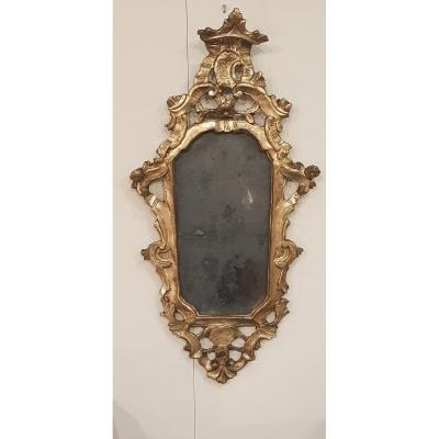 Louis XIV Period Mirror With La Feuille d'Or