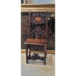 17th Century Inlaid Chair