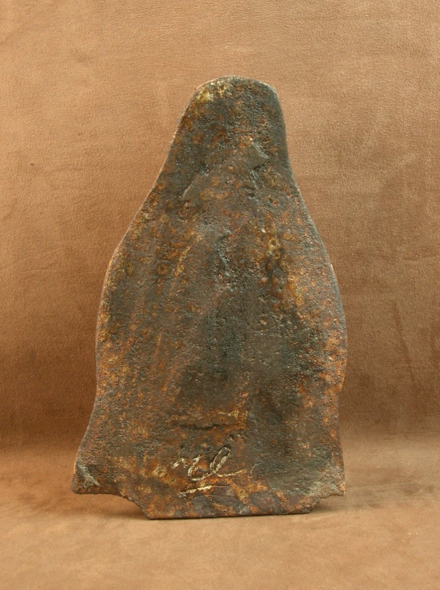 Sculpture Anthropomorphe En Céramique Par Michel Carlin (1935-2017) -photo-3