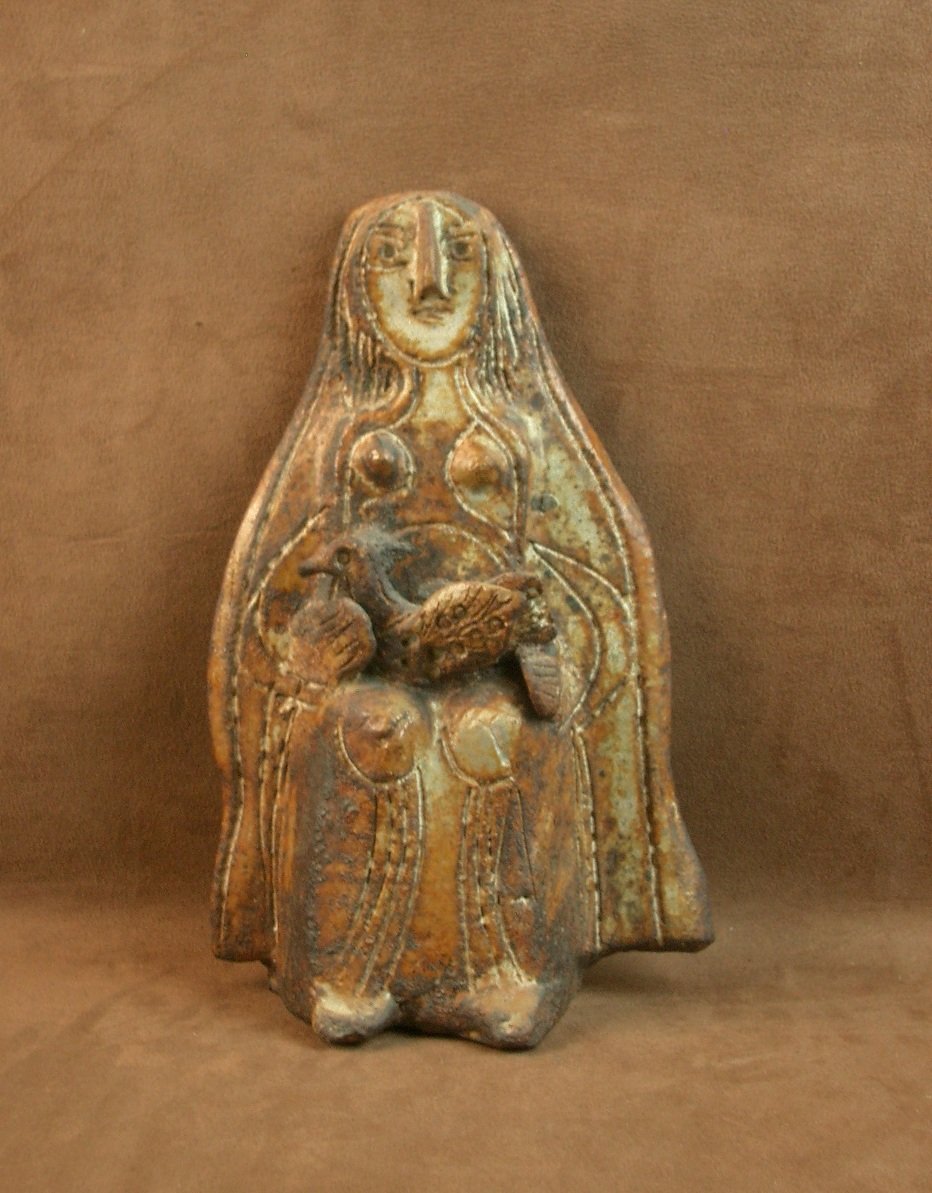 Sculpture Anthropomorphe En Céramique Par Michel Carlin (1935-2017) -photo-4