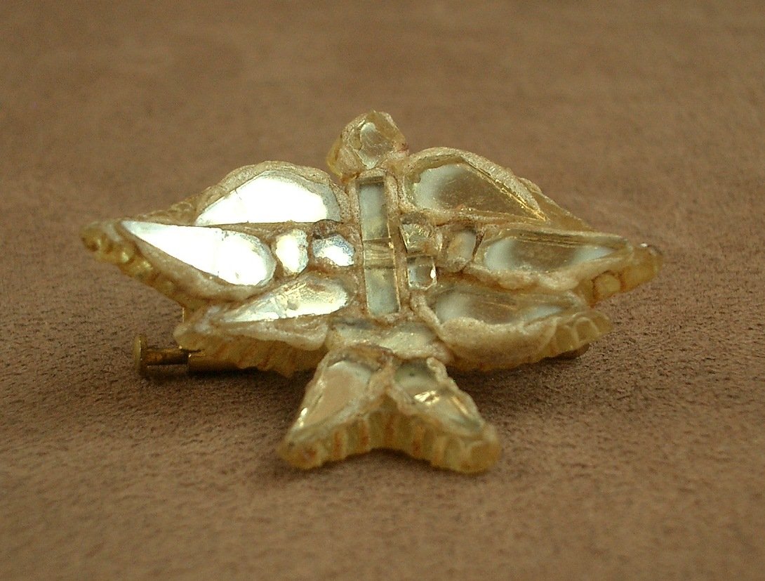 Talosel And Glass Brooch By Line Vautrin Hirondelle -photo-7