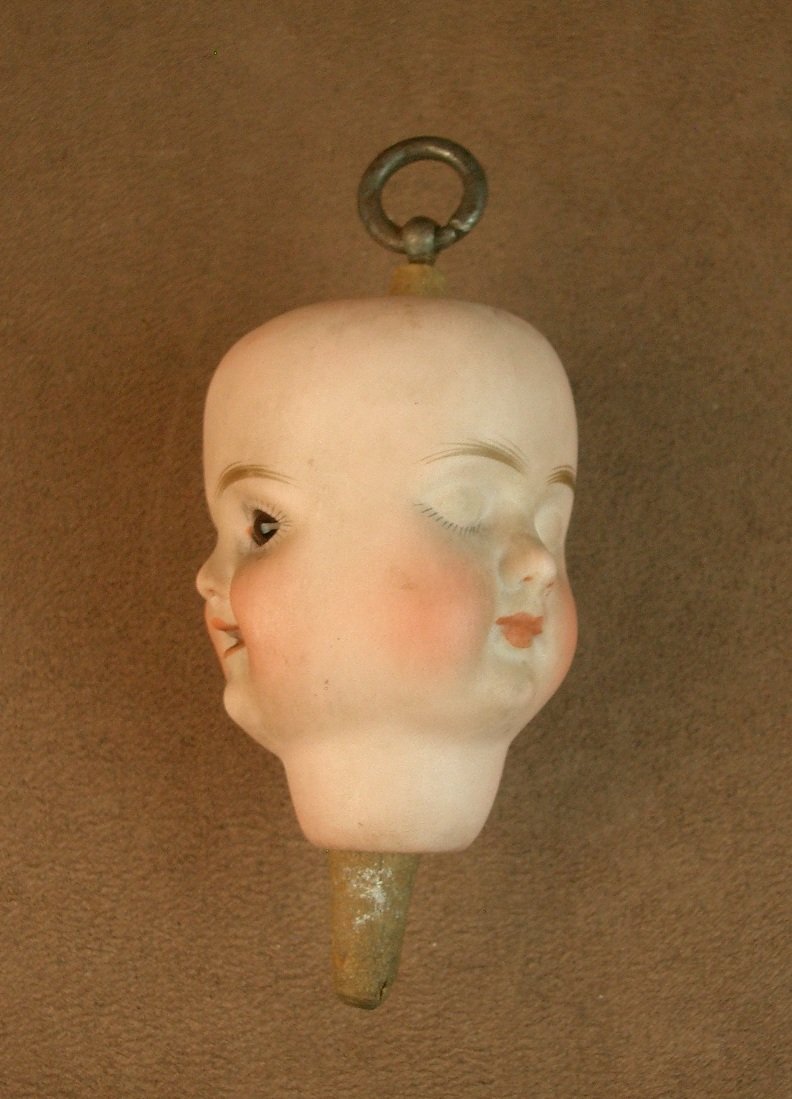 Tête De Poupée En Porcelaine 3 Faces Pivotantes Carl Bergner Vers 1920-photo-2