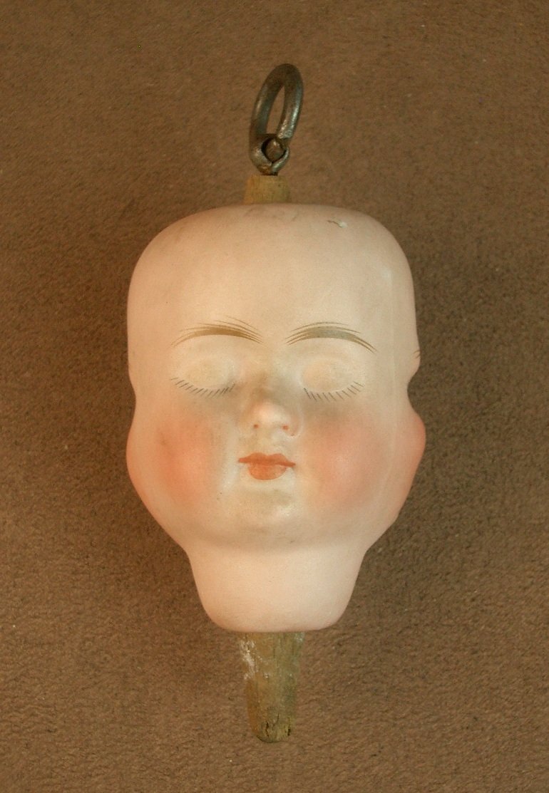 Tête De Poupée En Porcelaine 3 Faces Pivotantes Carl Bergner Vers 1920-photo-3